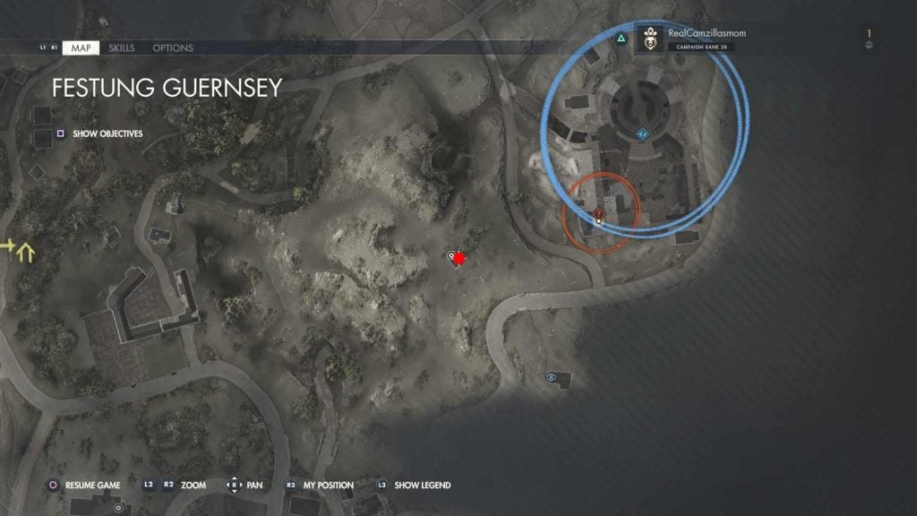  Harass the Huns Festung Guernsey map Sniper Elite 5 2022 | camzillasmomcom