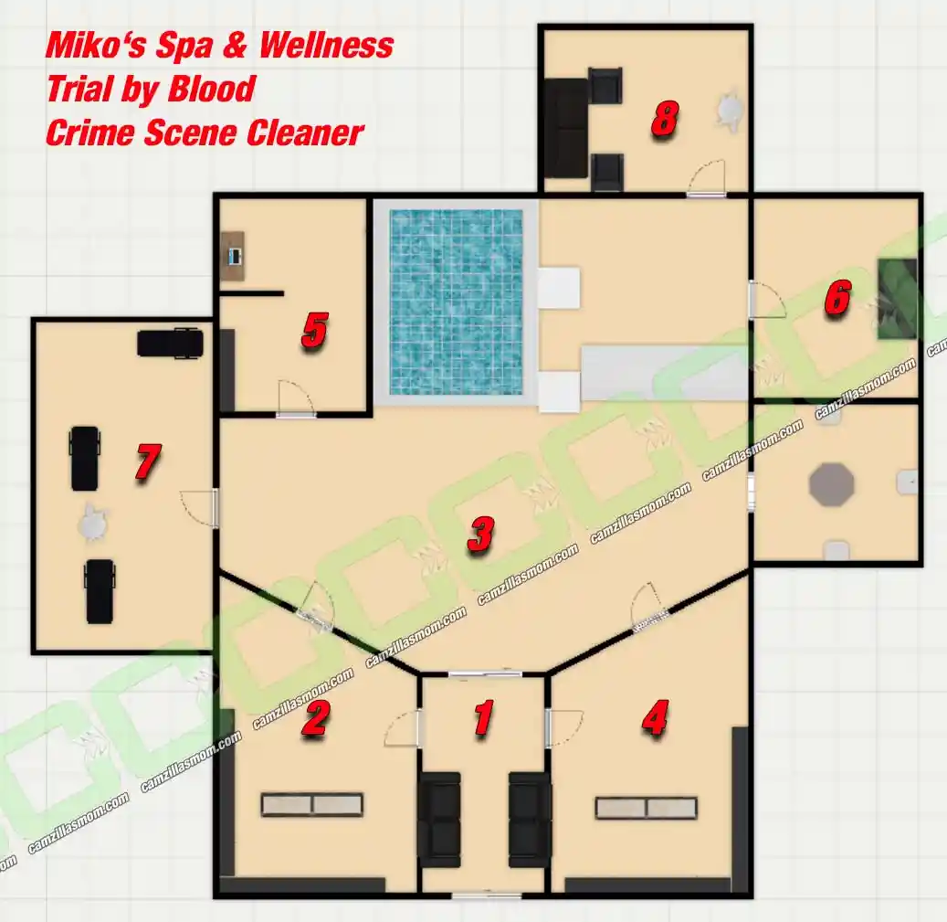 Overview-Map-of-Mikos-Spa-and-Wellness-Trial-By-Blood-Mission-Crime-Scene-Cleaner-2024 › camzillasmom.com Overview Map of Mikos Spa and Wellness Trial By Blood Mission Crime Scene Cleaner 2024 | camzillasmomcom