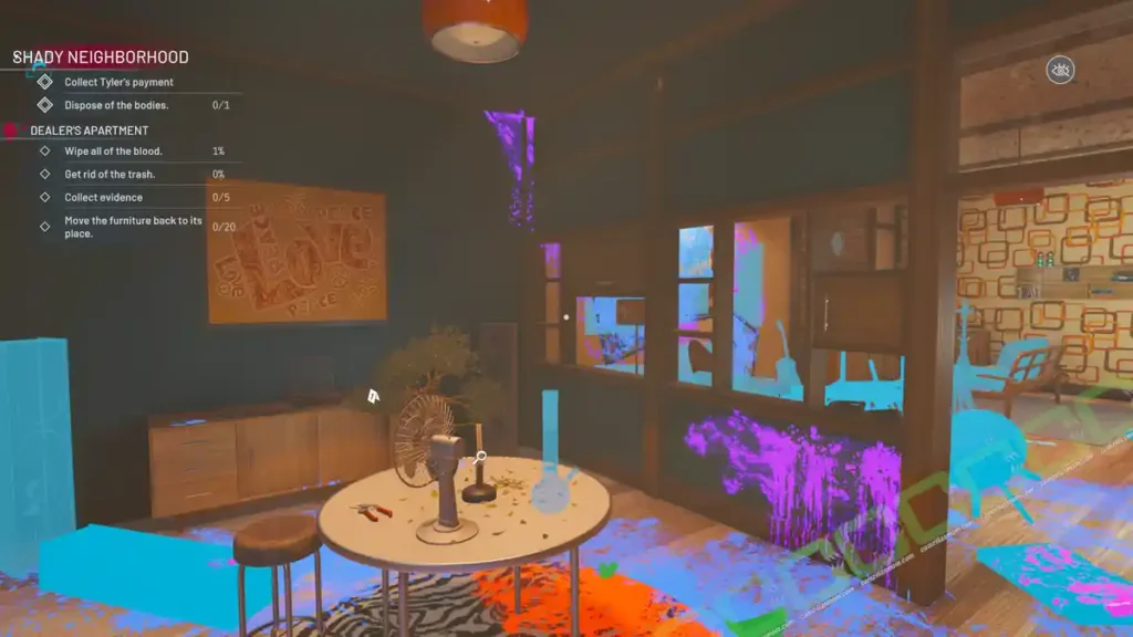  True Cleaner   Bonsai Room Walls and Ceiling 2   Bad Call   Crime Scene Cleaner | camzillasmomcom