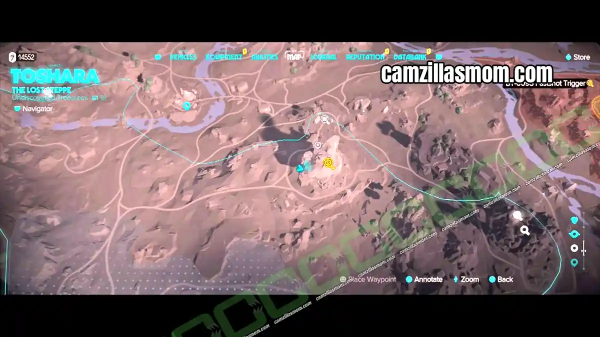 1-key-intel-key-intel-bt-009s-fastshot-trigger-star-wars-outlaws Star Wars Outlaws map showing the climbing spot at Typhons Rock in the Lost Steppe