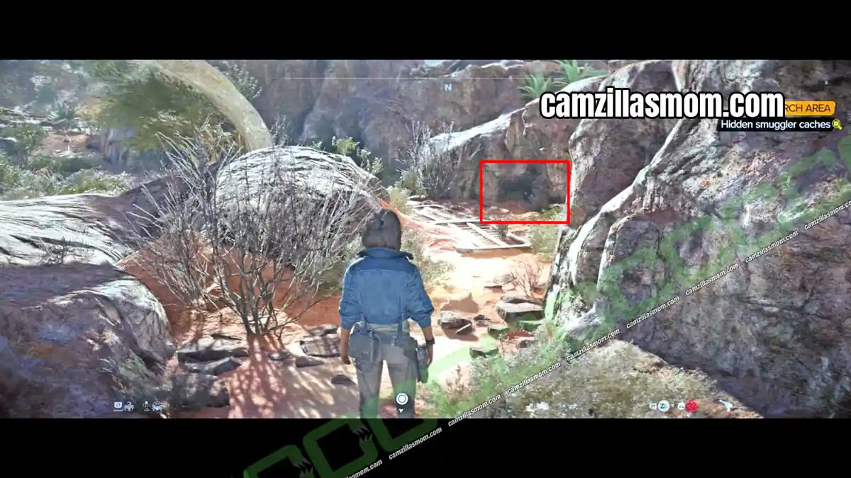 2-alcove-intel-hidden-smuggler-caches-star-wars-outlaws Star Wars Outlaws Smuggler Cache 52 hidden in a rock alcove near Jet Kordo vault