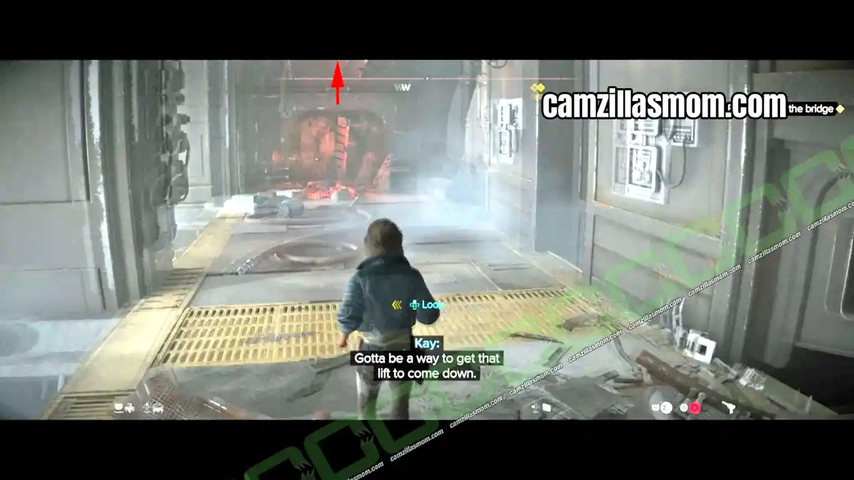 25-turbo-lift-power-core-the-wreck-quest-star-wars-outlaws Power core above the broken door at the cargo elevator inside the wreck in Star Wars Outlaws