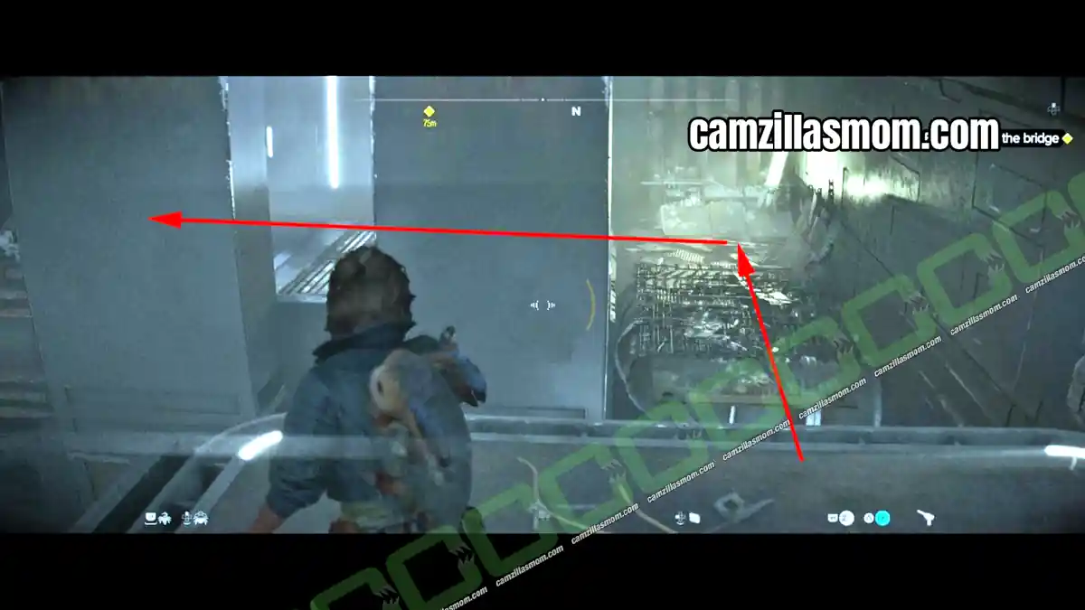 26-catwalk-at-the-top-the-wreck-quest-star-wars-outlaws Sliding walls on the catwalk at the top of the cargo elevators in Star Wars Outlaws The Wreck