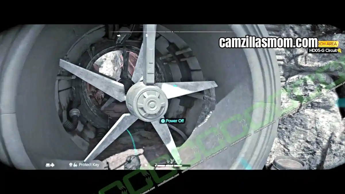 3-nix-propeller-on-key-part-intel-hd05-g-circuit-star-wars-outlaws Nix turning the first propeller back on at the Mountain Hideout in Star Wars Outlaws