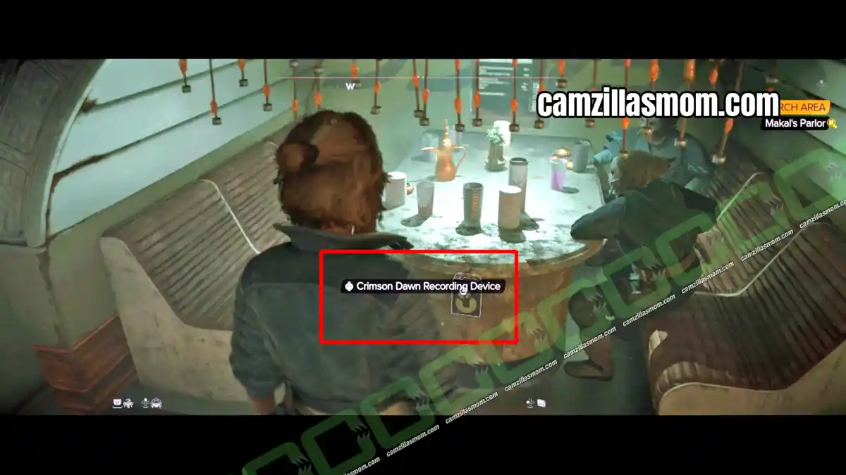 4-recording-device-intel-eavesdropping-quest-star-wars-outlaws Recording device hidden under a table next to two Pykes in Makals Gambling Parlor for the Eavesdropping intel in Star Wars Outlaws