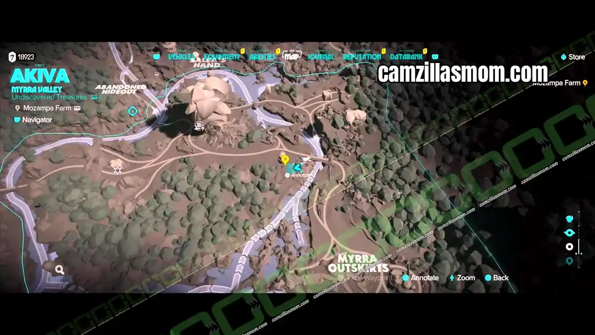 mozampa-farm-map-myrra-valley-treasures-star-wars-outlaws Mozampa Farm treasure on the Myrra Valley map in Star Wars Outlaws