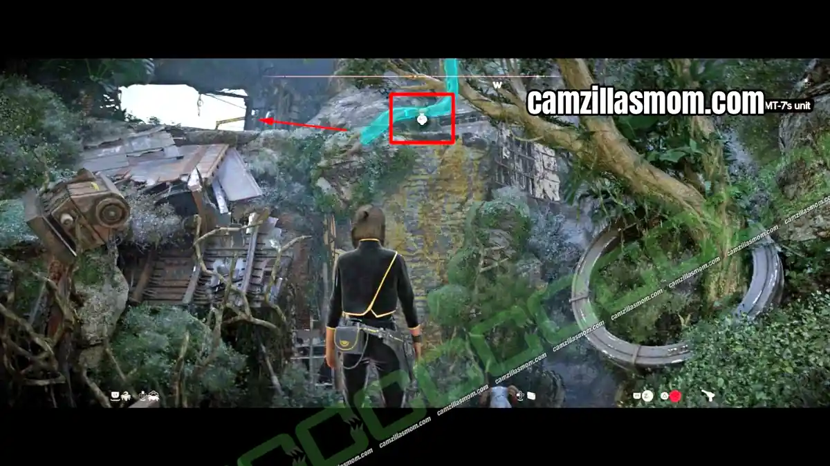 swing-over-and-climb-up-to-the-left-the-veteran-main-quest-star-wars-outlaws Swing and climb route to Unit 416 at the Separatist base in Star Wars Outlaws