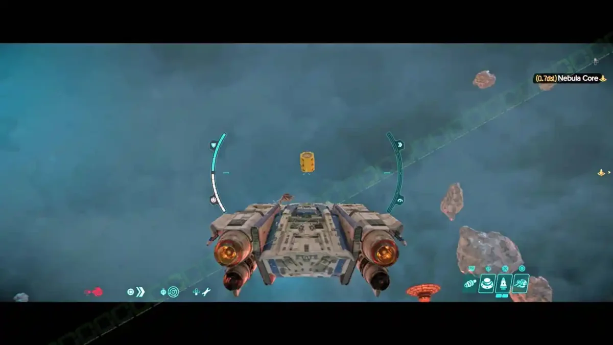 transmission-collectible-9-location-kijimi-oribit-treasures-star-wars-outlaws On the Run 01 Transmission container north of the Nebula Core marker in Kijimi Orbit