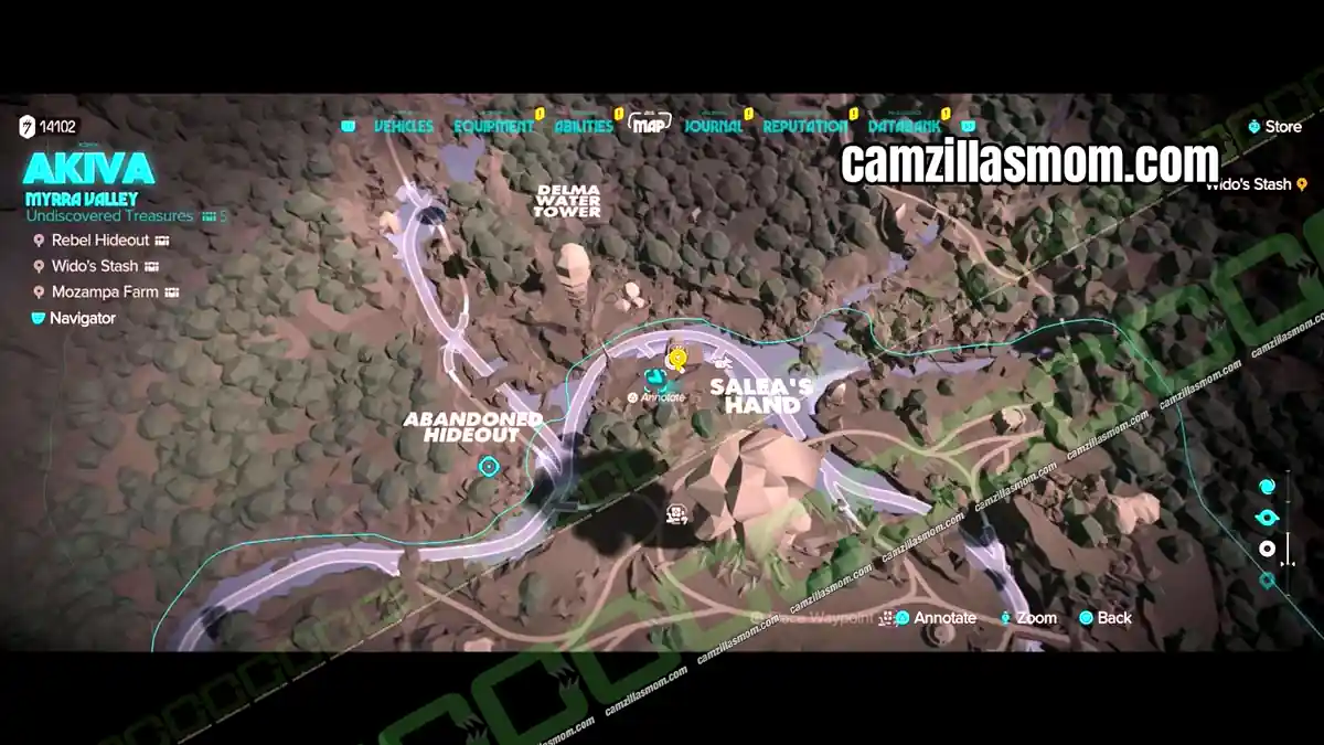 widos-stash-map-myrra-valley-treasures-star-wars-outlaws Widos Stash at Saleas Hand on the Myrra Valley map