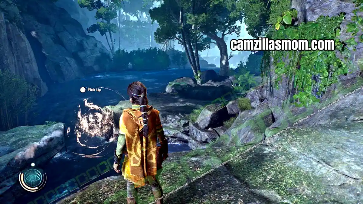 anomaly-9-scribings-suknasari-forest-chapter-3-unknown-9-awakening Anomaly 9 at the ledge on top of the hill with the story path in the background in Suknasari Forest Unknown 9 Awakening