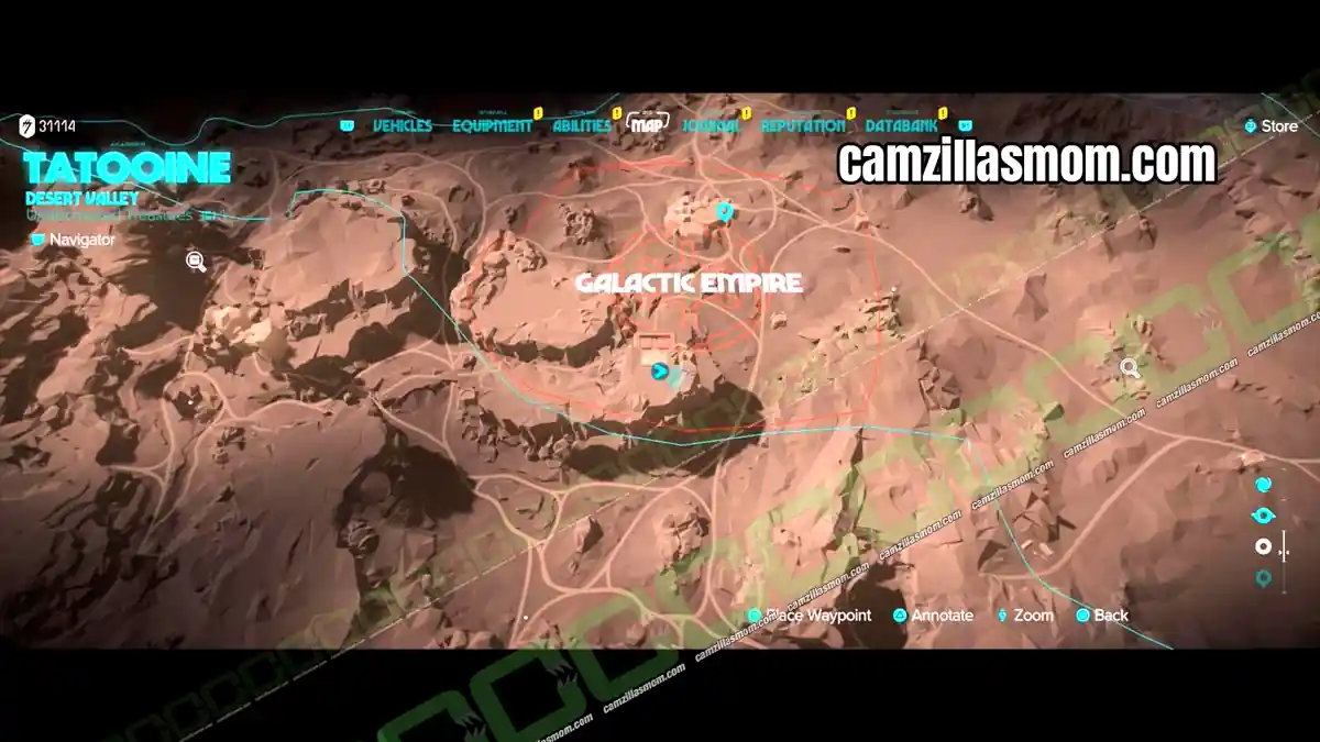 fort-sunfire-ventilator-shaft-map-desert-valley-treasures-star-wars-outlaws Fort Sunfire fan shaft treasure on the Desert Valley map