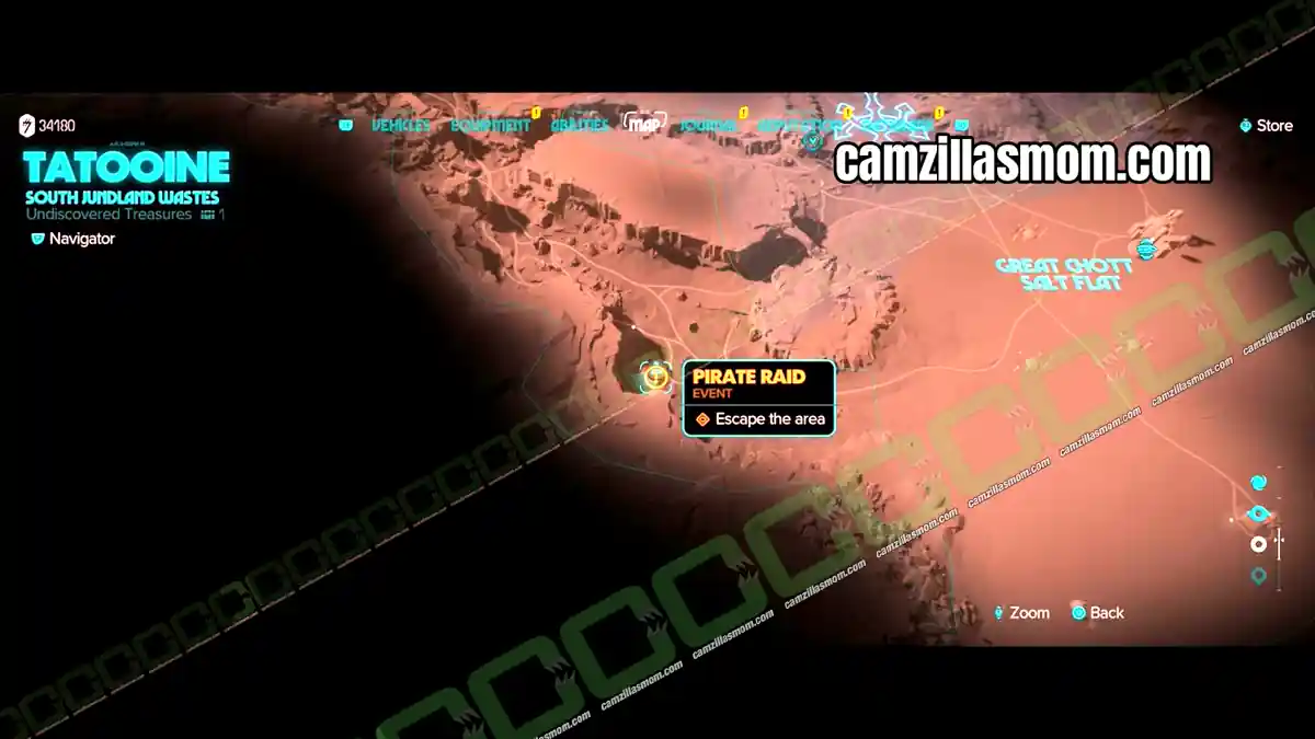 smuggler-cache-15-map-south-jundland-wastes-treasures-star-wars-outlaws Smuggler Cache 15 at the southern pirate camp on the South Jundland Wastes map
