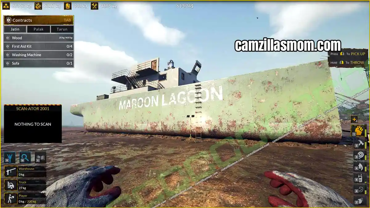 Maroon Lagoon Contracts & Collectible – Ship Graveyard Simulator 2