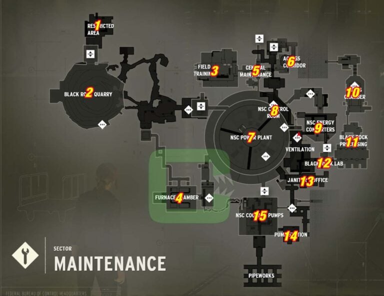 Control Ultimate Interactive Map Control Game: All Collectibles Map Executive Sector