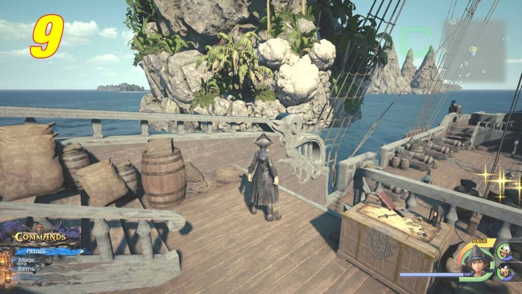  Lucky Emblem 9 location Horseshoe Island The Caribbean   Kingdom Hearts 3 | camzillasmomcom