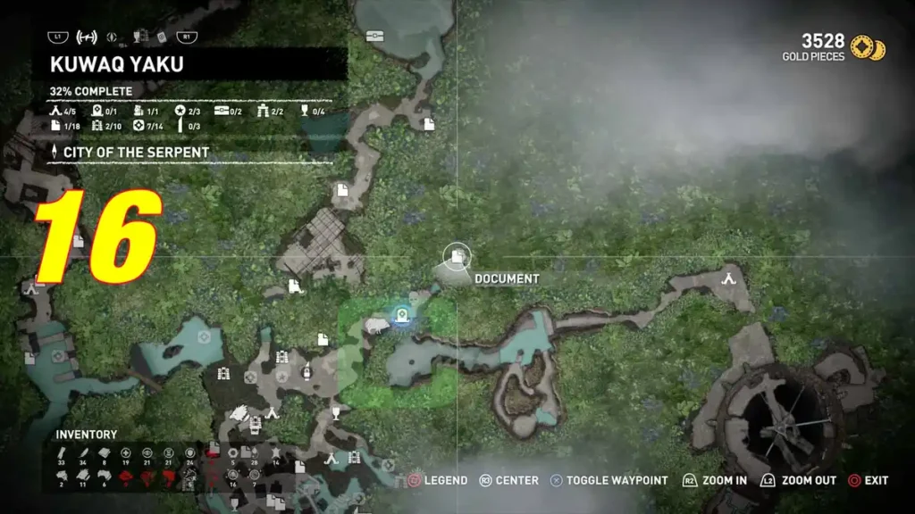  Document 16   Map   Kuwaq Yaku   Shadow of the Tomb Raider | camzillasmomcom