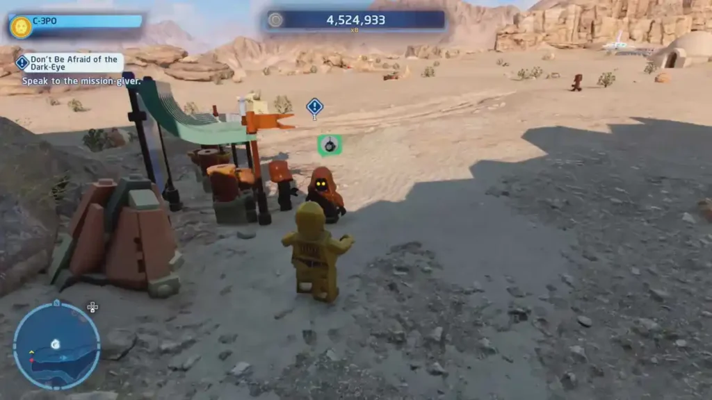  Tatooine Dont be afraid of the dark eye Jundland Wastes location LEGO Star Wars The Skywalker Saga 2022 | camzillasmomcom