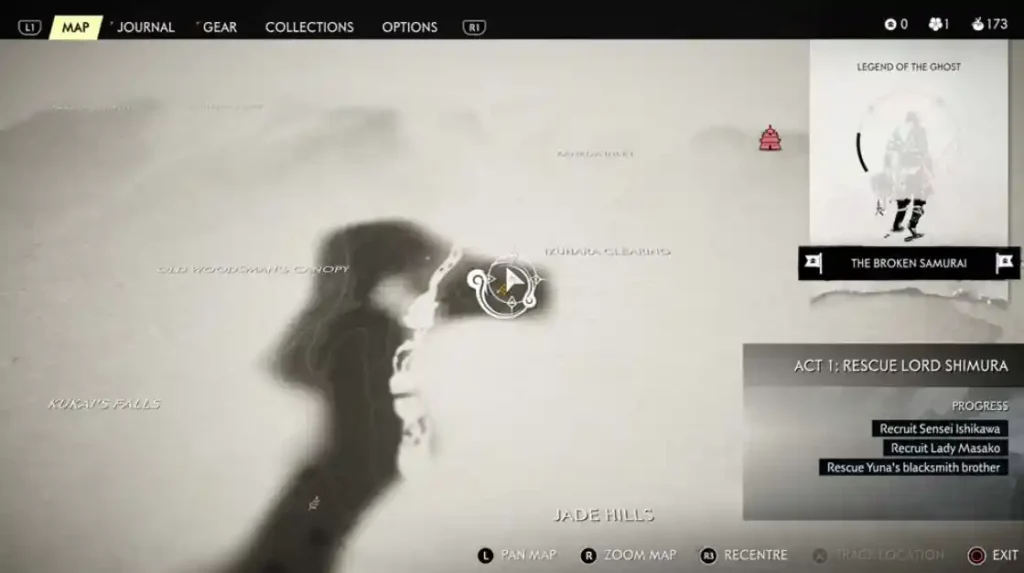  Aarul Mongol Artifact   map2   Ghost of Tsushima | camzillasmomcom