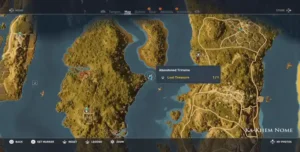 Abandoned Trireme - map - Loot Treasure - Ka-Khem Nome - Assassins Creed Origins camzillasmom.com