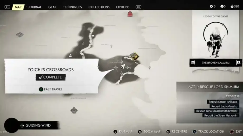  Adak Tree Mongol Artifact   map1   Ghost of Tsushima | camzillasmomcom