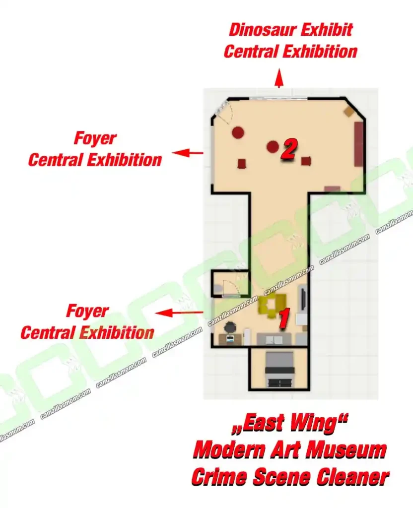  Overview Map of East Wing New Modern Art Crime Scene Cleaner Crime Scene Cleaner 2024 | camzillasmomcom