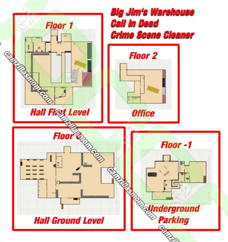  Overview Maps New Call In Dead Big Jims Warehouse Crime Scene Cleaner 2024 | camzillasmomcom