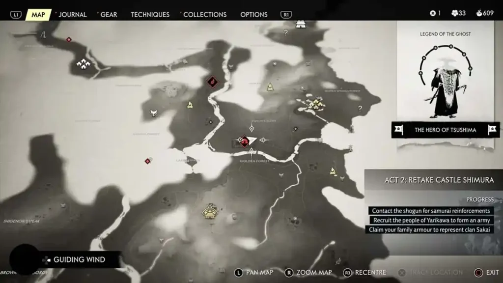  Records   Conversations with the Khan 4   map   Ghost of Tsushima | camzillasmomcom