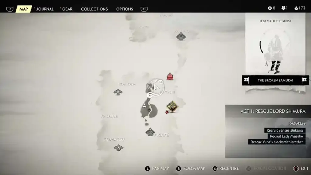  Records   Conversations with the Khan1   map 1   Ghost of Tsushima | camzillasmomcom