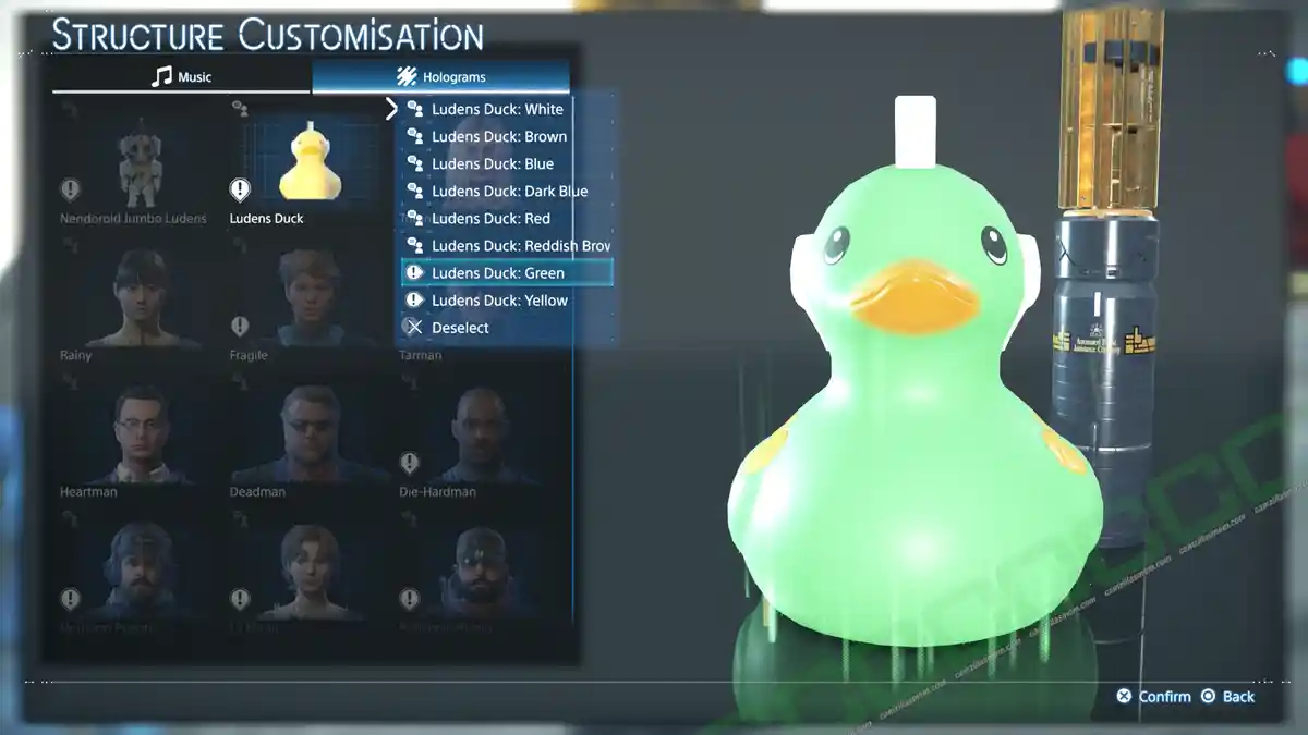 Ludens Duck Colour Data - Death Stranding 2 › camzillasmom.com Ludens Duck Colour Data Death Stranding 2 | camzillasmomcom