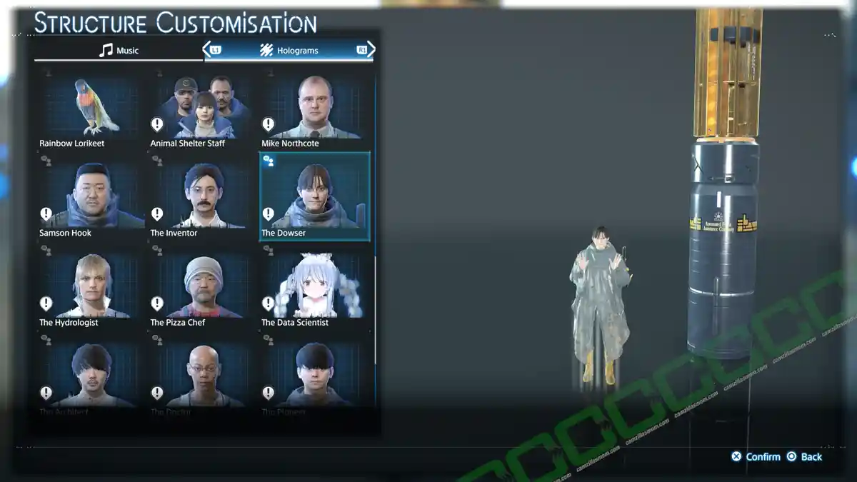 The Dowser Hologram - Death Stranding 2 › camzillasmom.com The Dowser Hologram Death Stranding 2 | camzillasmomcom