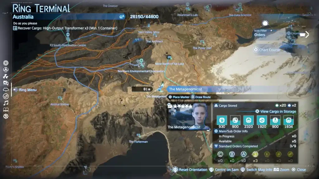  The Metagenomicist Map   Death Stranding 2 | camzillasmomcom
