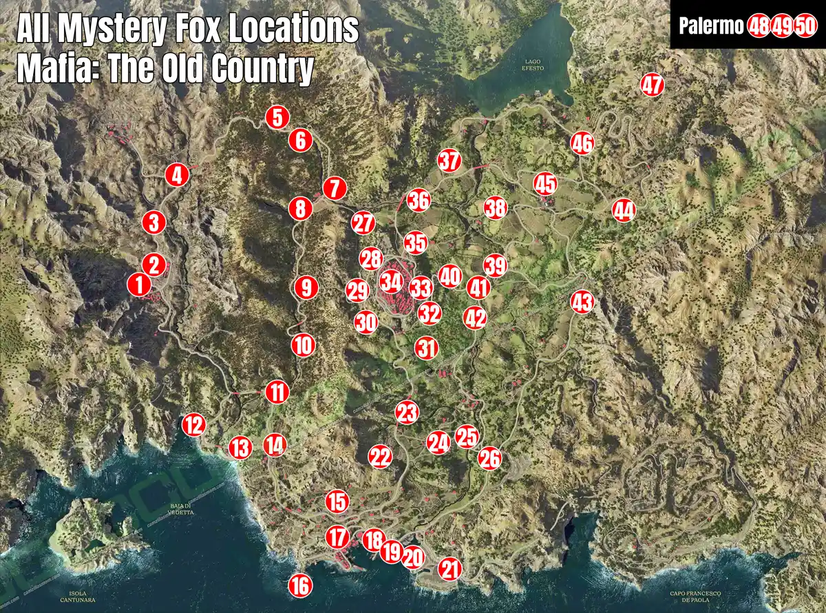 All Mystery Fox Locations   Mafia The Old Country   Overview Map | camzillasmomcom