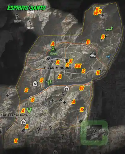  ESPIRITU SANTO All Collectables Map Overview | camzillasmomcom
