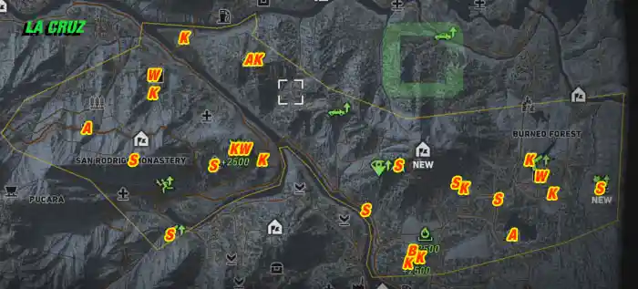  LA CRUZ All Collectables Map Overview | camzillasmomcom