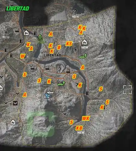  LIBERTAD All Collectables Map Overview | camzillasmomcom