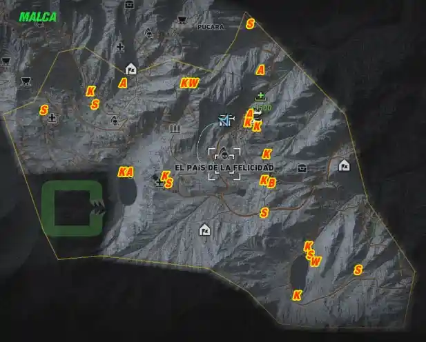  MALCA All Collectables Map Overview | camzillasmomcom