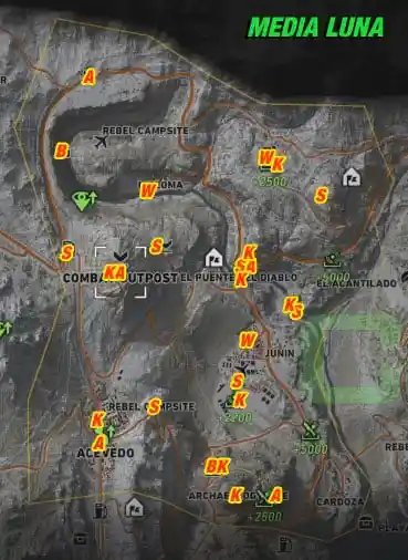  MEDIA LUNA All Collectables Map Overview | camzillasmomcom