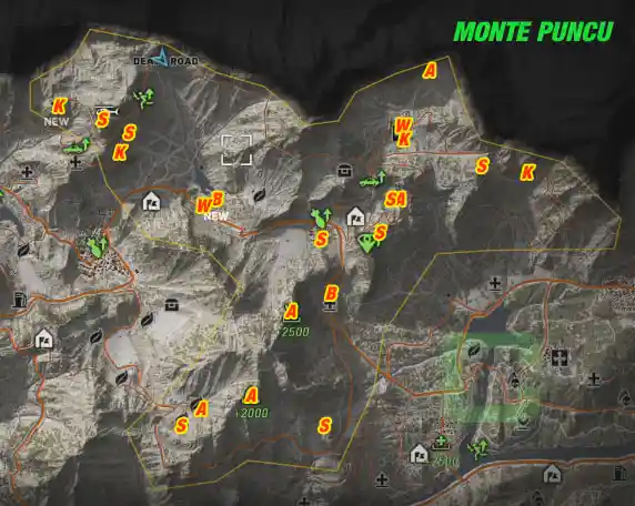  MONTE PUNCU All Collectables Map Overview | camzillasmomcom