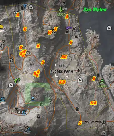  SAN MATEO All Collectables Map Overview | camzillasmomcom