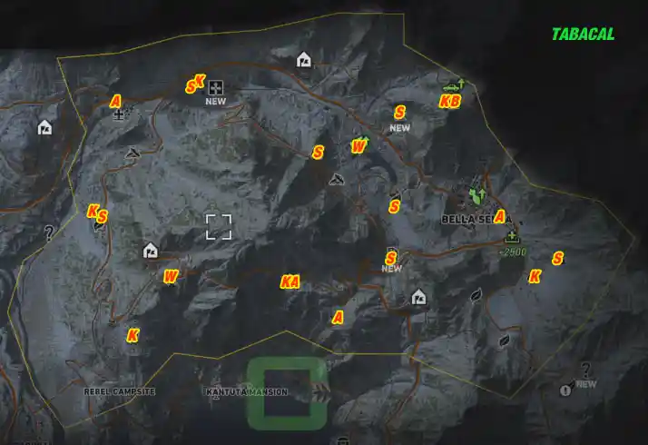  TABACAL All Collectables Map Overview | camzillasmomcom