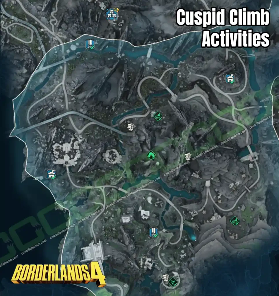  Activities   Overview Map   Cuspid Climb   Borderlands 4 | camzillasmomcom