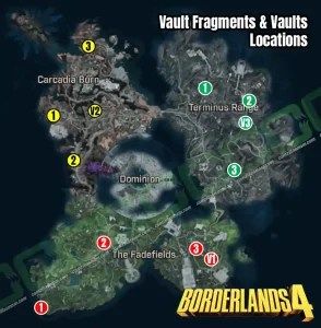 All Vault Fragments and Vaults in Borderlands 4 Overview Map camzillasmom.com
