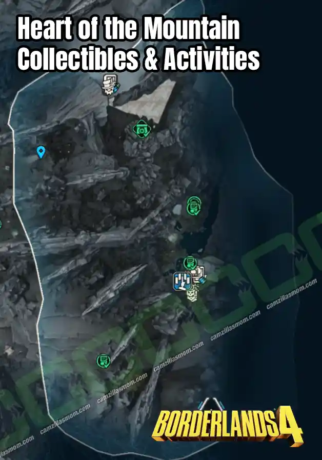  Heart of the Mountain   All Collectibles Overview Map   Borderlands 4 | camzillasmomcom