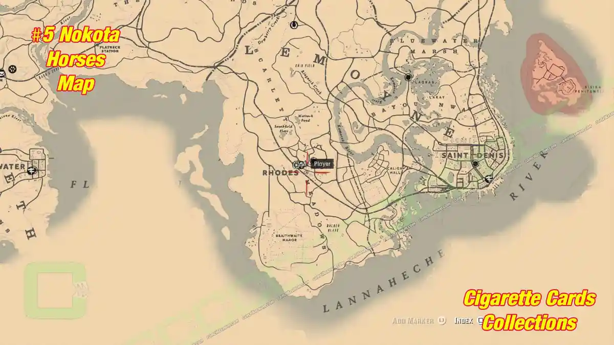  5 Horses map Cigarette Cards | camzillasmomcom