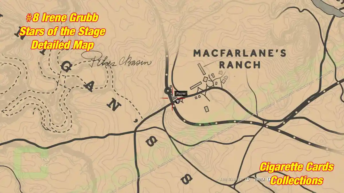  8 Irene Grubb Stars Stage map Cigarette Cards | camzillasmomcom