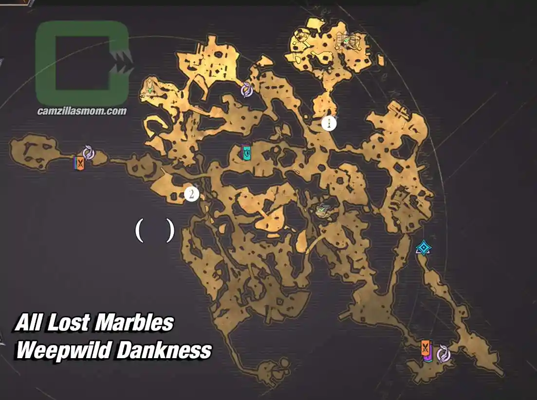  Overview-Map-All-Lost-Marbles-Weepwild-Dankness-Tiny-Tinas-Wonderlands-2022 camzillasmom.com