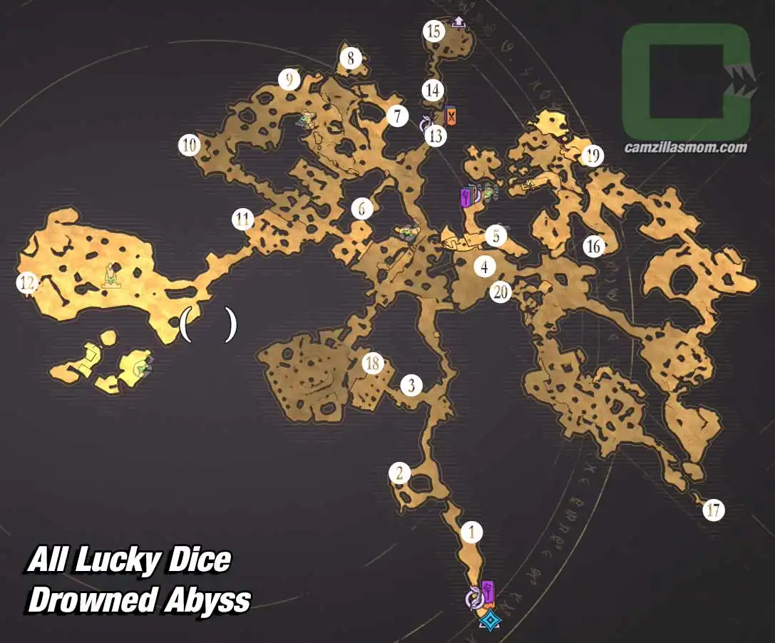  Overview-Map-All-Lucky-Dice-Drowned-Abyss-Tiny-Tinas-Wonderlands-2022 camzillasmom.com