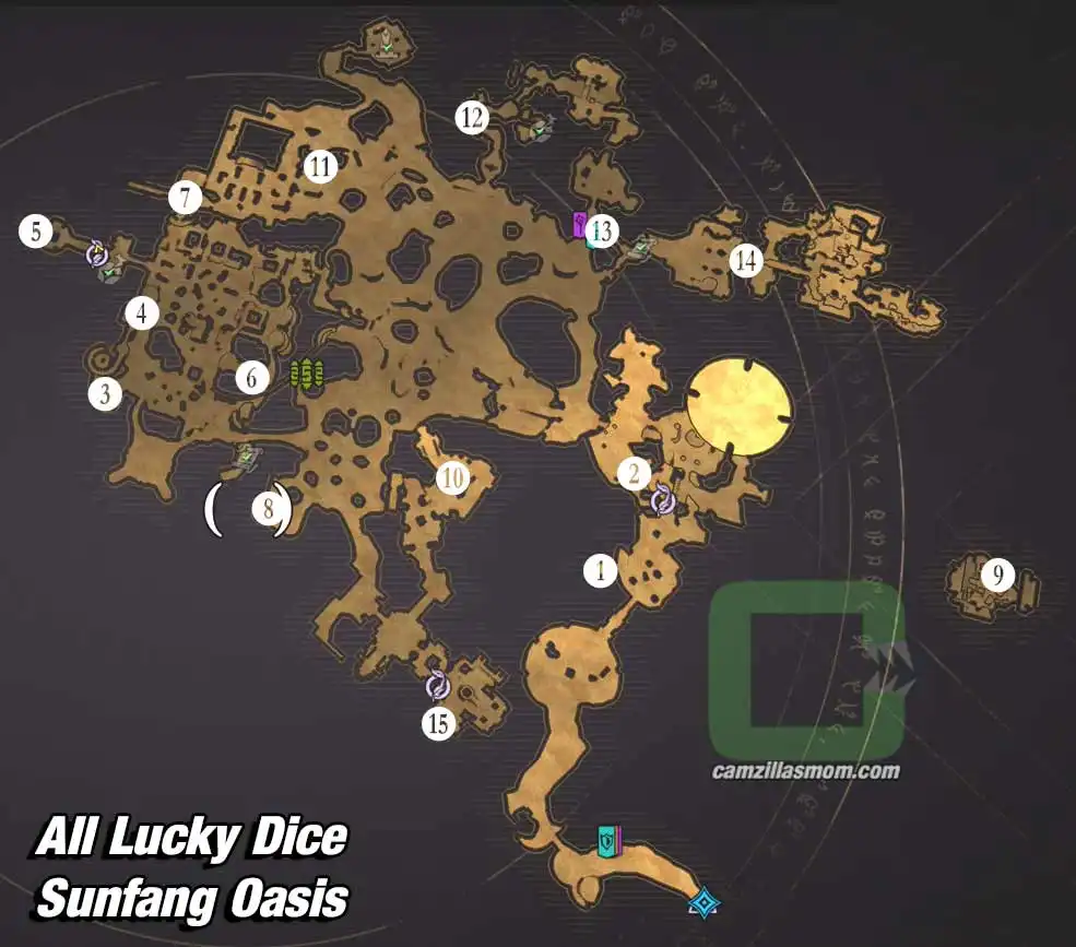  Overview-Map-All-Lucky-Dice-Sunfang-Oasis-Tiny-Tinas-Wonderlands-2022 camzillasmom.com