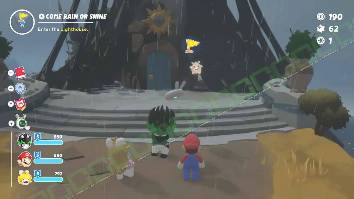  22-Come-Rain-or-Shine-location-Mario-Rabbids-Sparks-of-Hope-2022 camzillasmom.com