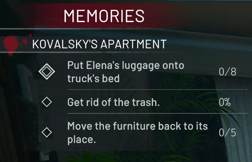 5 - Kovalskys Apartment Part 2 - Initial Checklist - Things Left Behind - Act 2 - Crime Scene Cleaner 5 - Kovalskys Apartment Part 2 - Initial Checklist - Things Left Behind - Act 2 - Crime Scene Cleaner camzillasmom.com